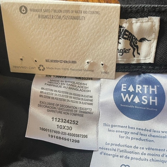 Women's WRANGLER HIGH RISE BOLD BOOT JEAN IN BLACK Size 10/30X30 NWT STRETCH - Picture 8 of 12